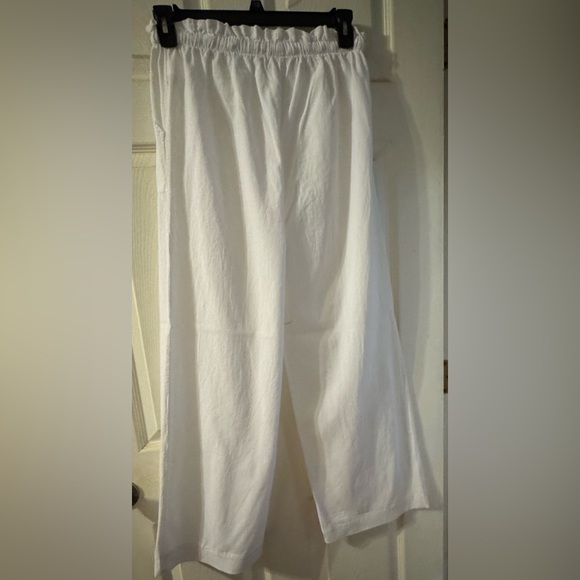 NEW NEVER WORN! White Drawstring Pants - Picture 4 of 5